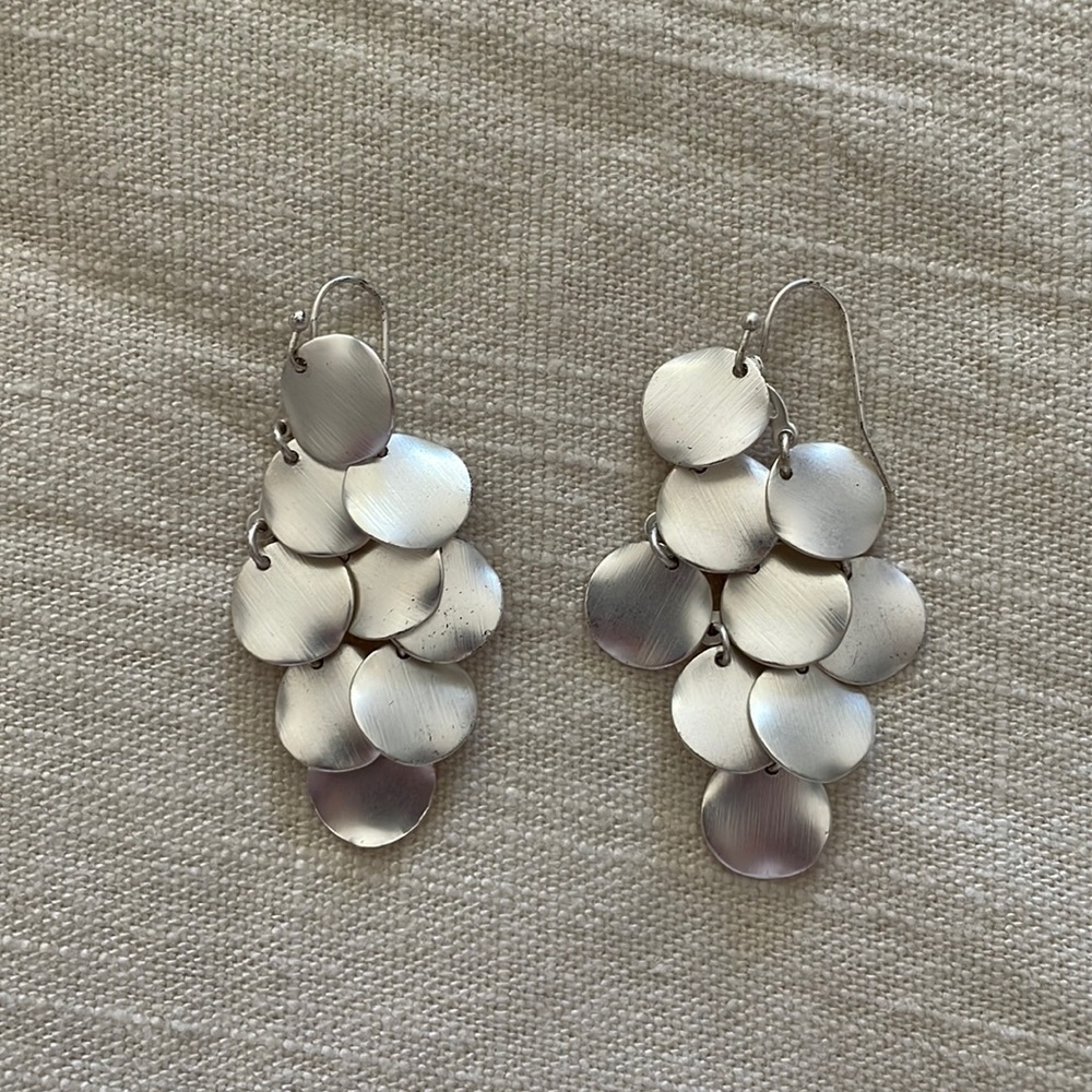 Silver chandelier earrings
